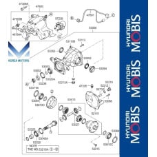 50-501 rear differential hyundai tucson 2013-15